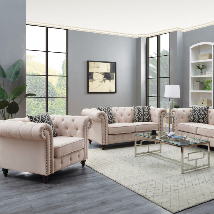 45" Tufted Chesterfield Chair