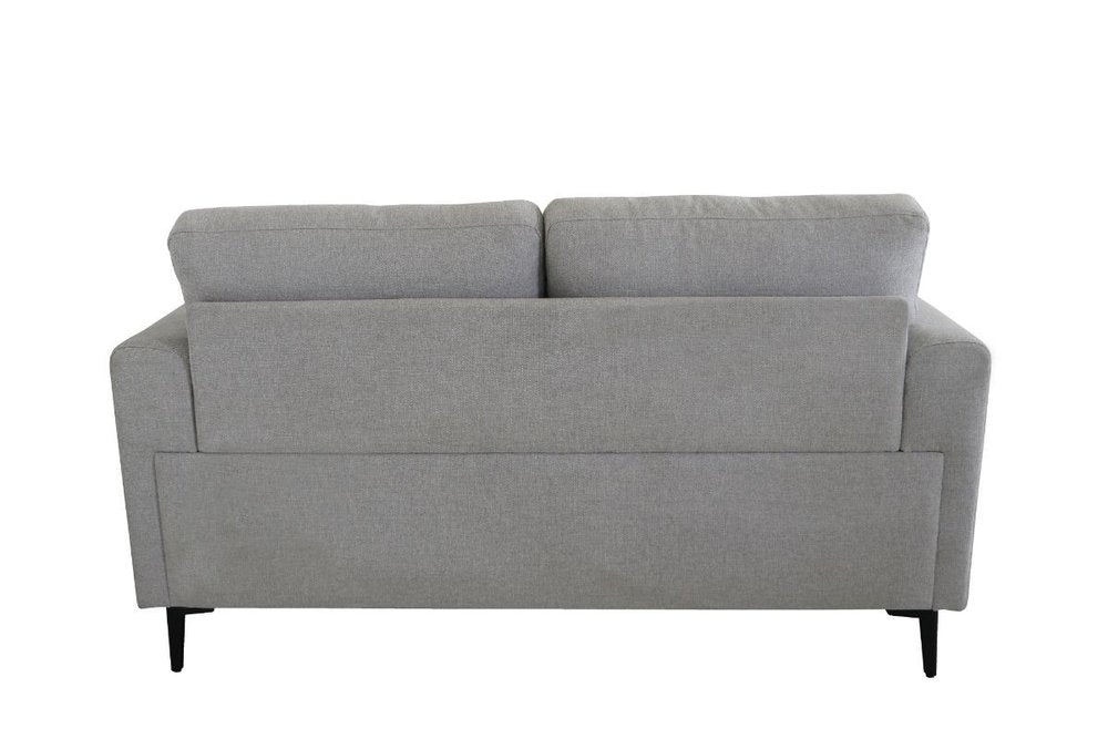 61" Gray Contemporary Key Loveseat