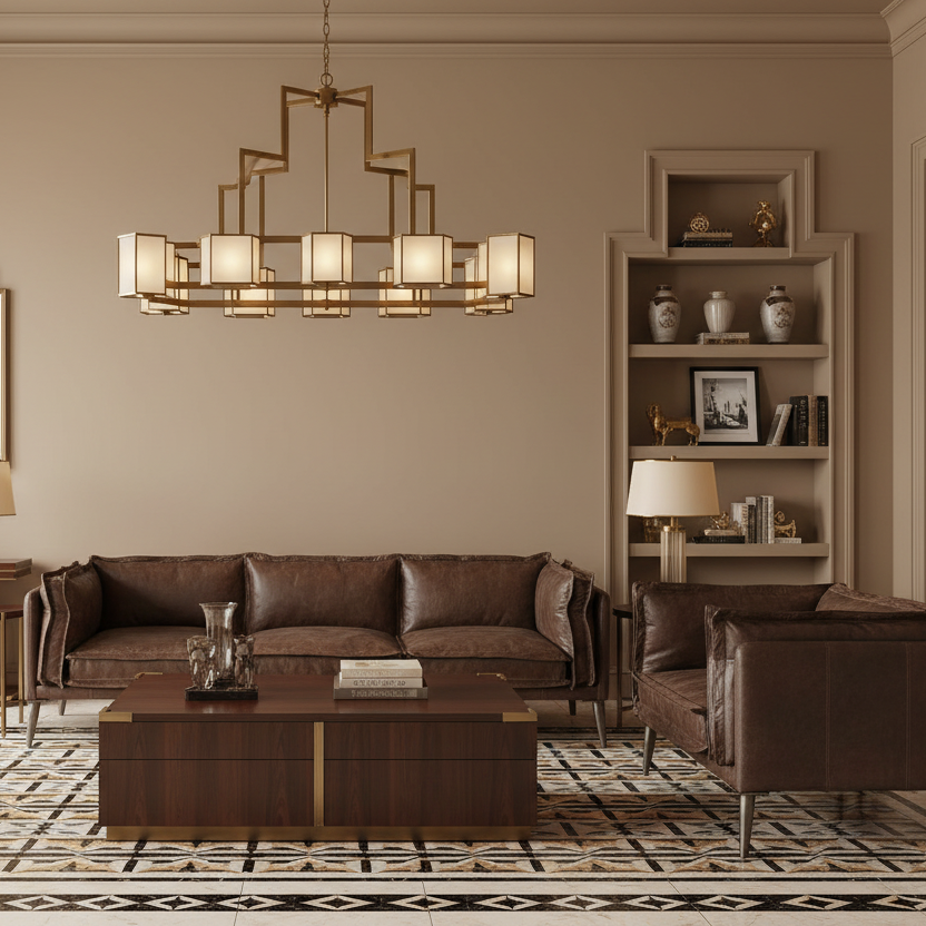 47" Chocolate Distressed Top-Grain Leather Chair