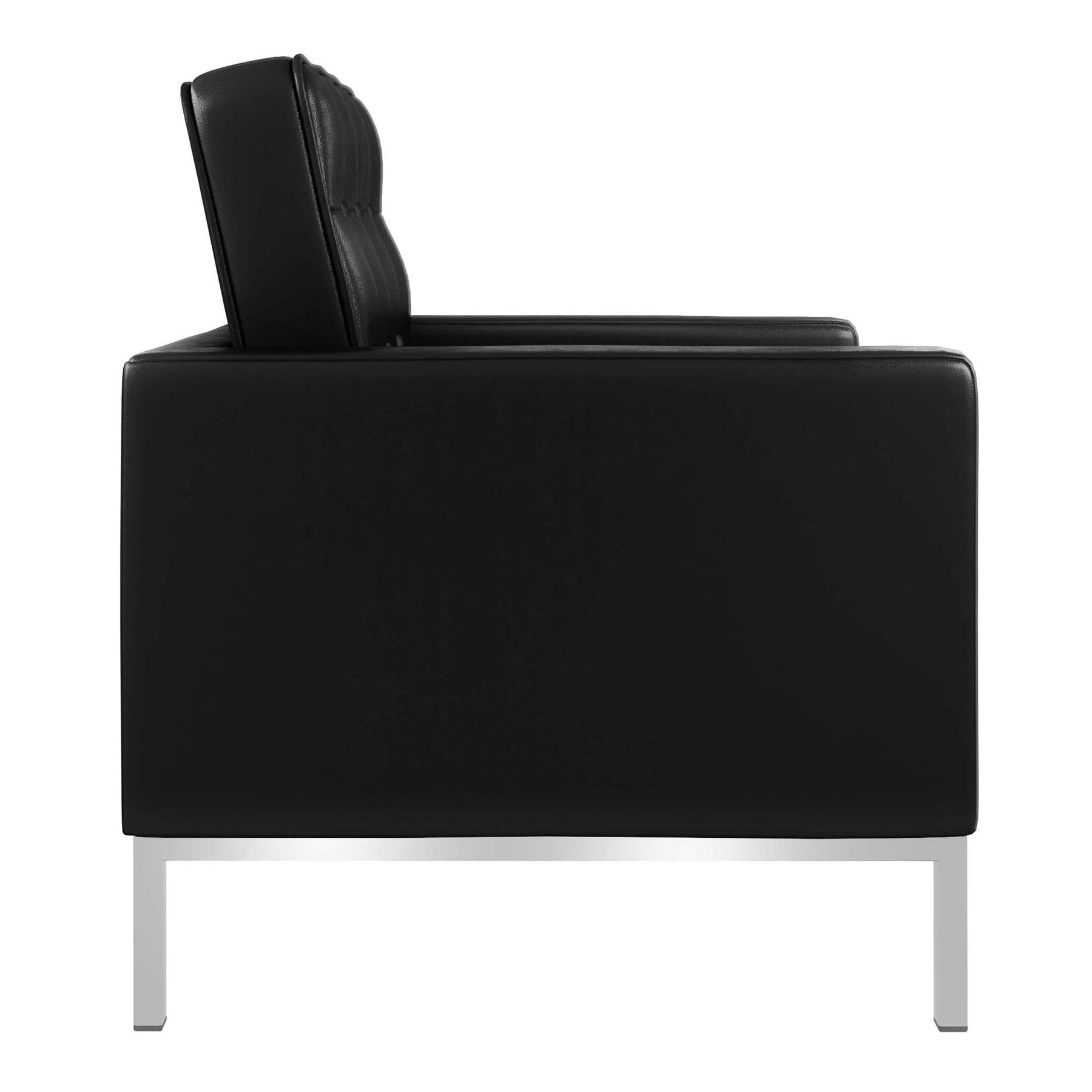 31" Italian Leather Tufted Club Chair