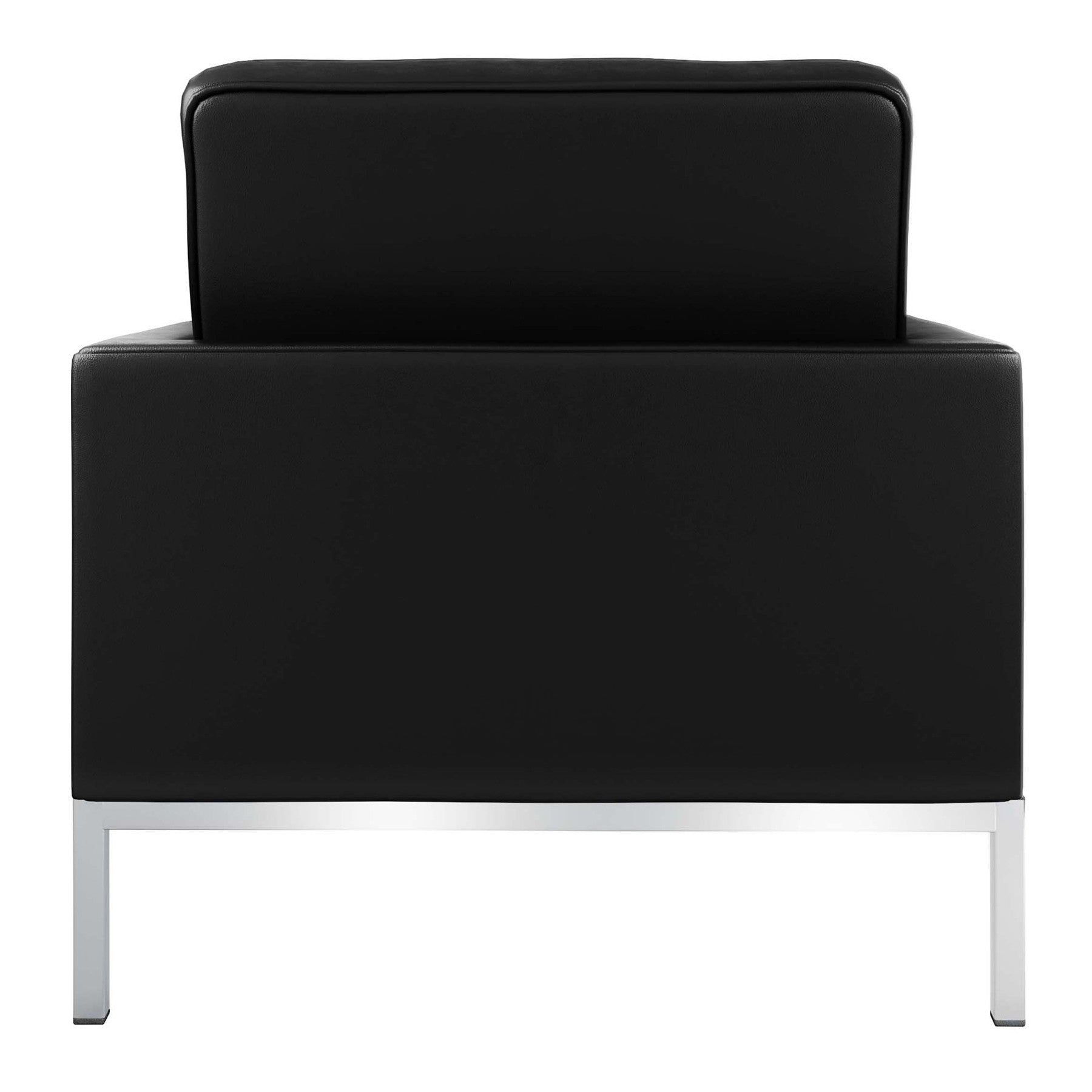 31" Italian Leather Tufted Club Chair