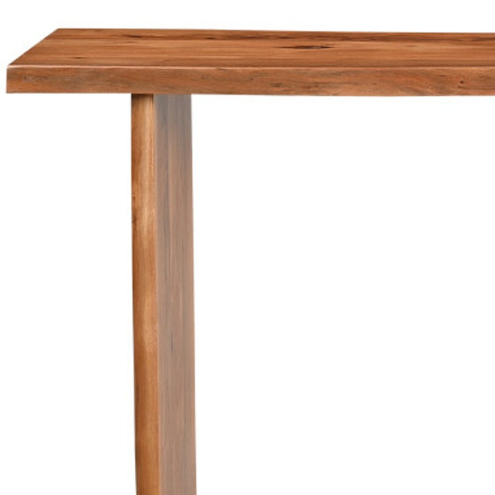 57" Wood Sled Console Table