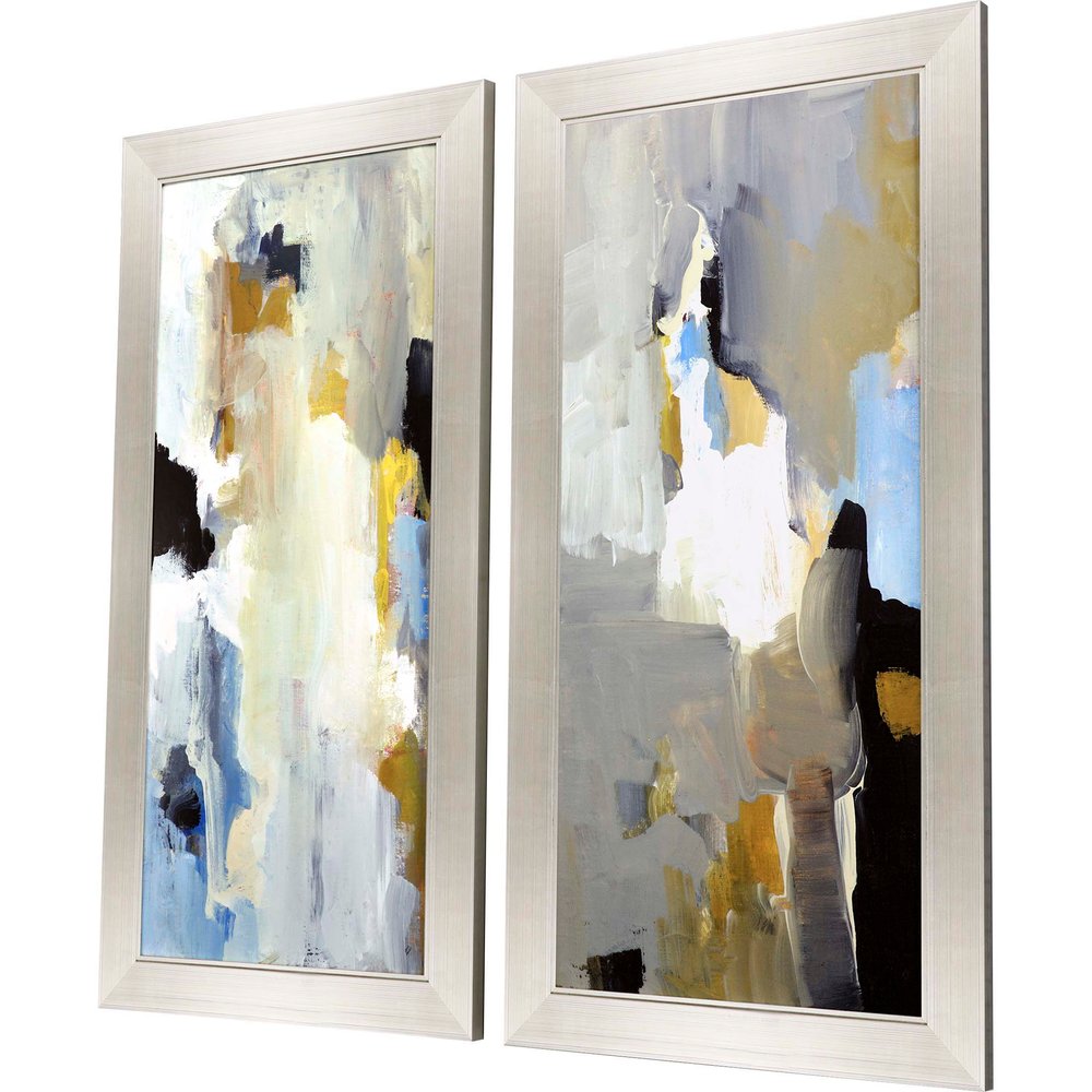 Set Of Two 23" x 45" "Wonder" Multi-Color Wall Art