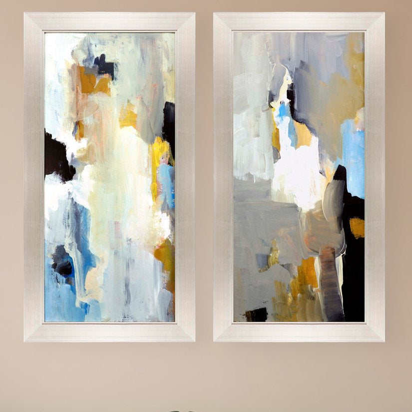 Set Of Two 23" x 45" "Wonder" Multi-Color Wall Art