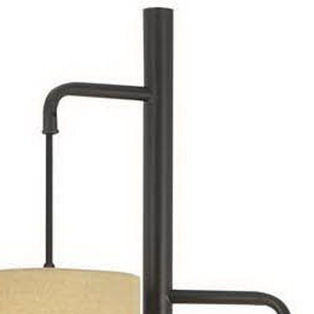 72" Bronze Three Drum Tree Floor Lamp