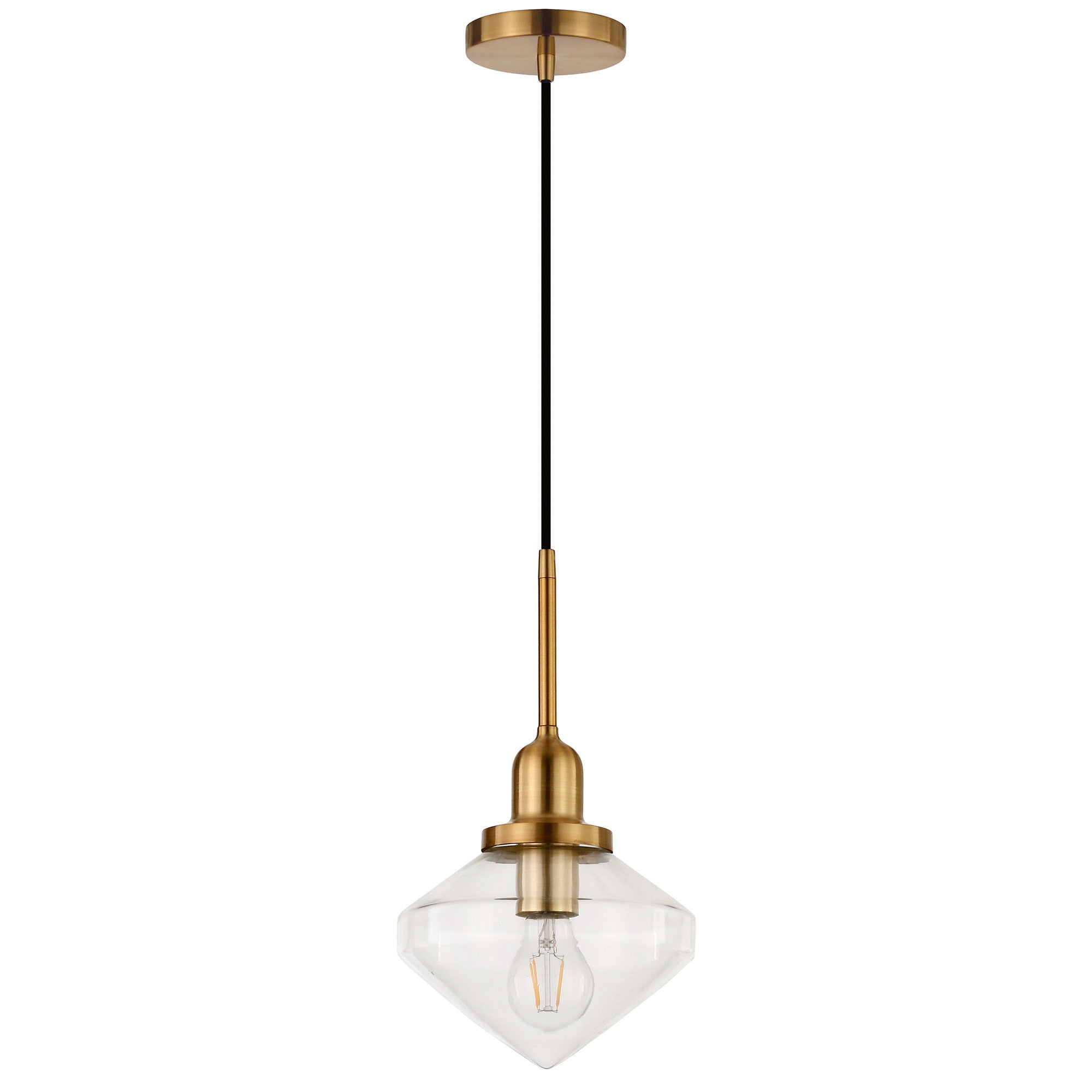 8" Hanging Diamond Lamp Pendant Light