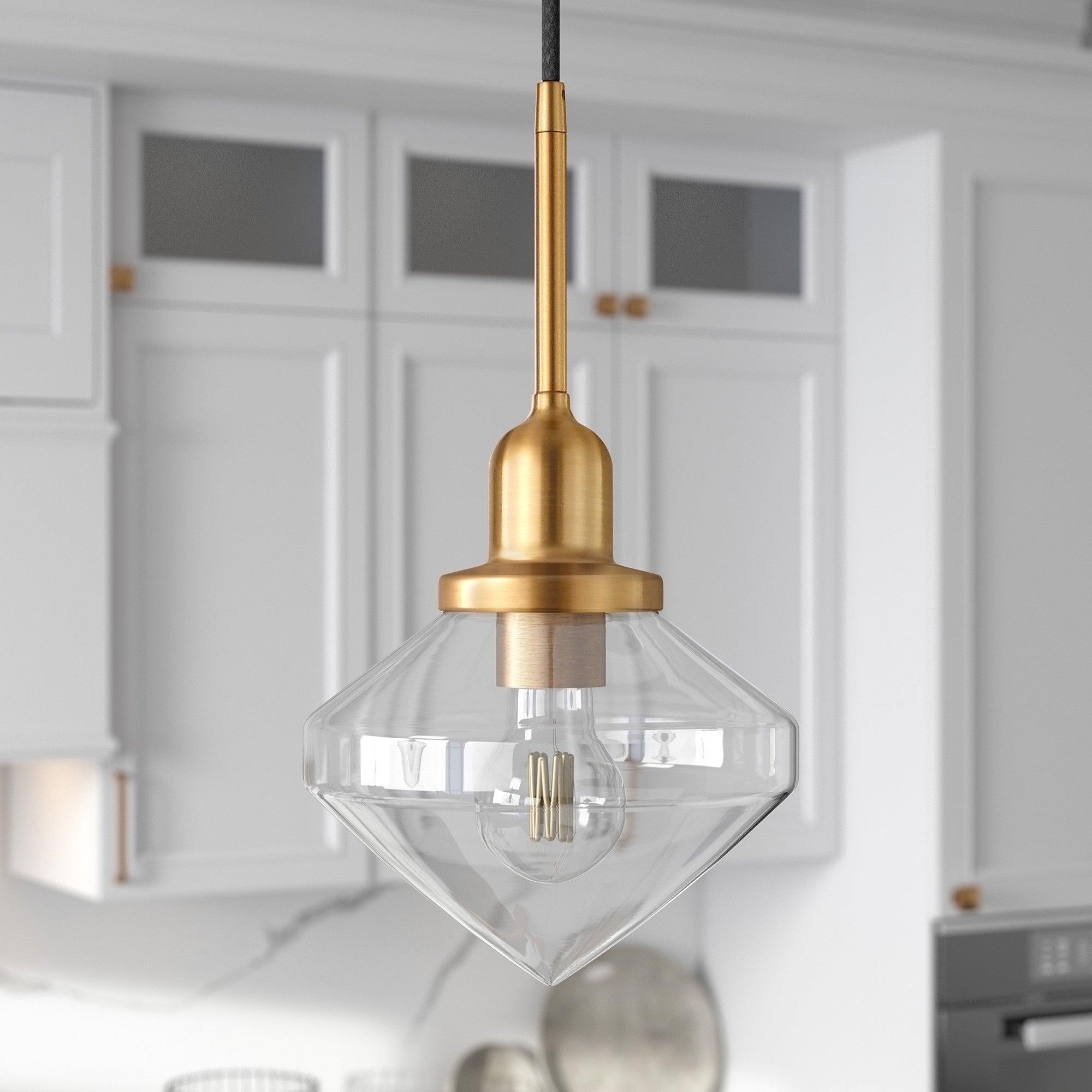 8" Hanging Diamond Lamp Pendant Light