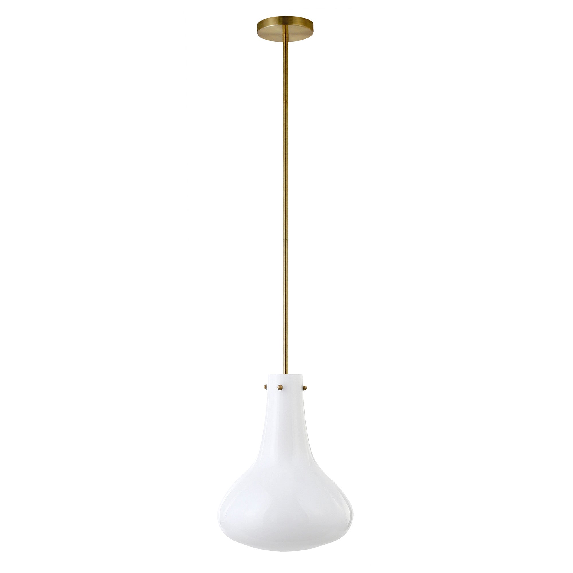 11" Warm Shaded Bulb Pendant Light