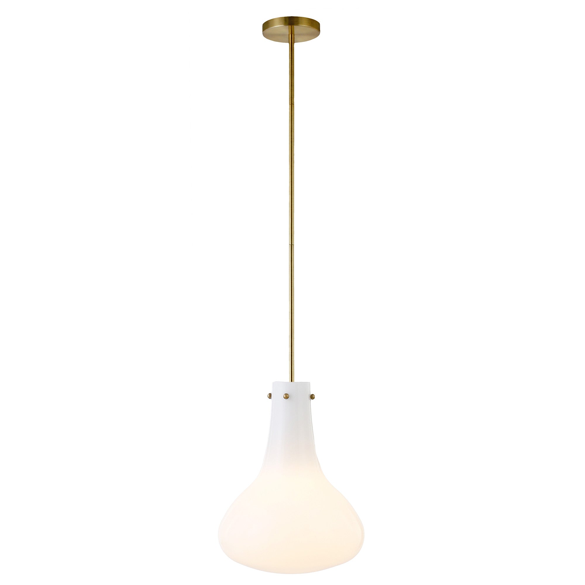 11" Warm Shaded Bulb Pendant Light