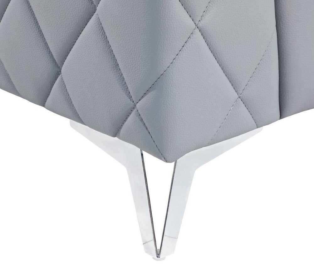 42" Leather Diamond Tufted Club Chair