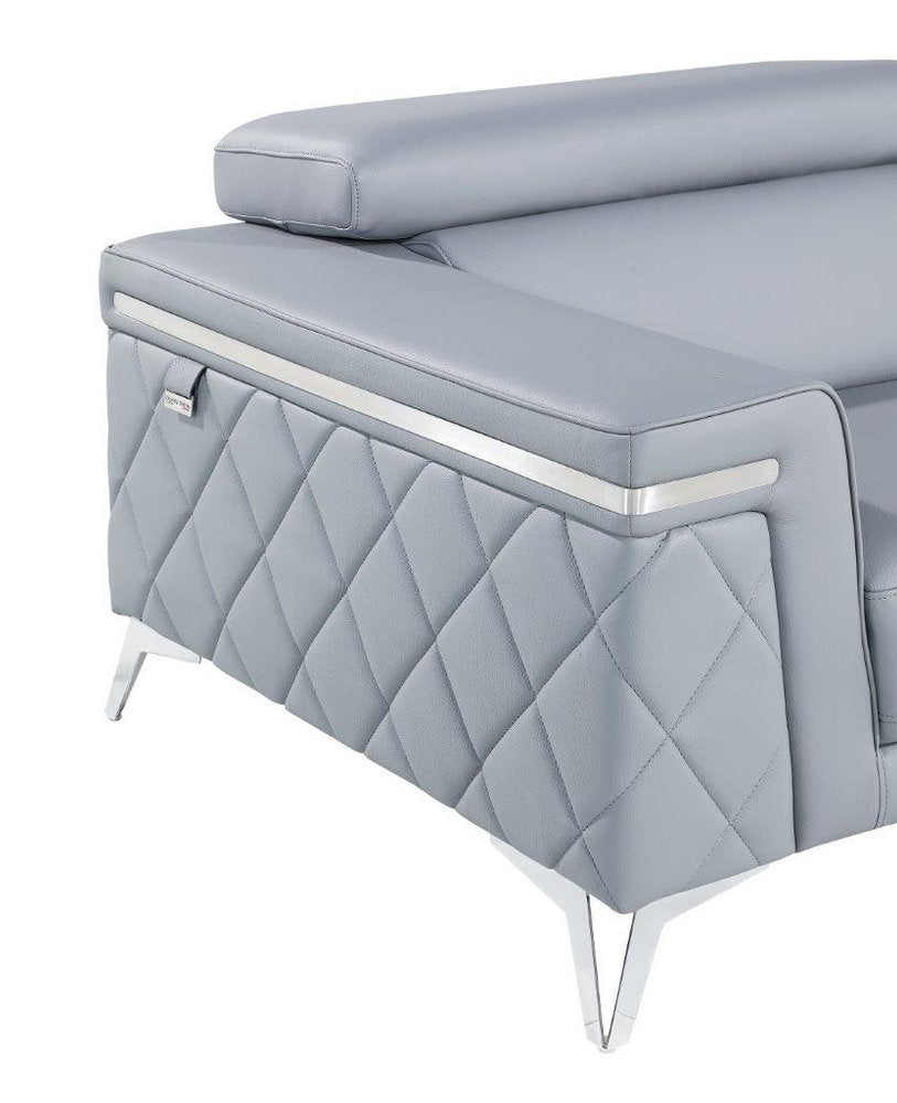42" Leather Diamond Tufted Club Chair
