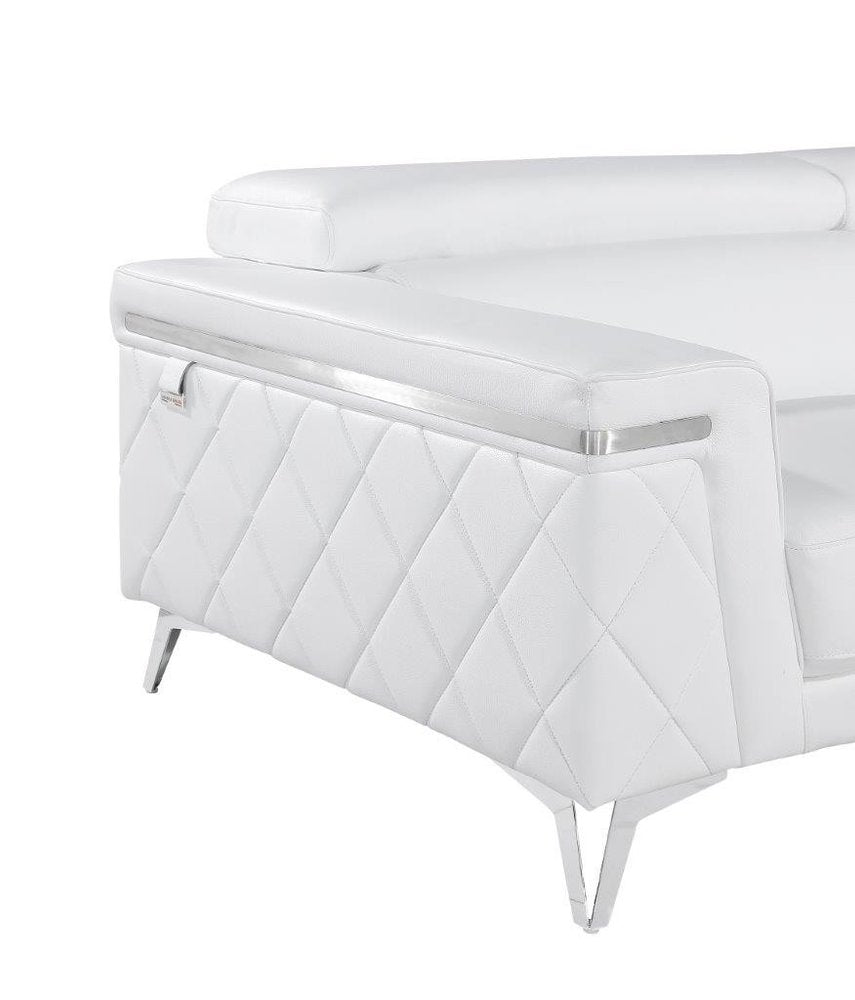 42" Leather Diamond Tufted Club Chair