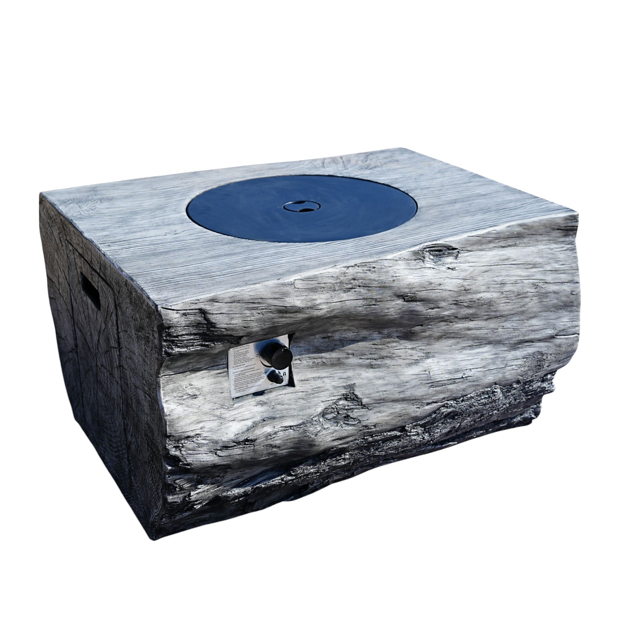 50000 BTU 40" Faux Wood Natural Gas Fire Pit