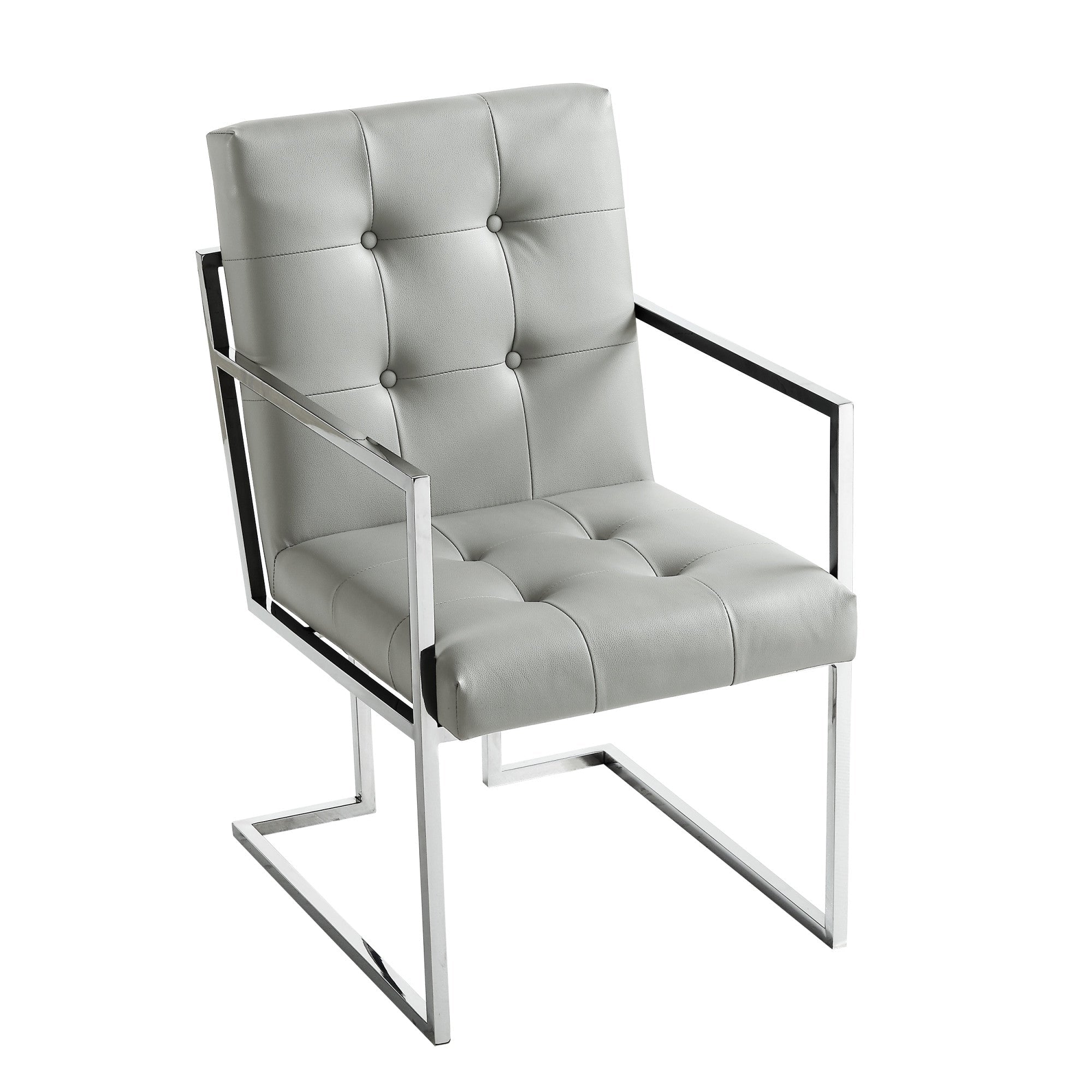 21" Set of Two Velvet Tufted Dining Chair