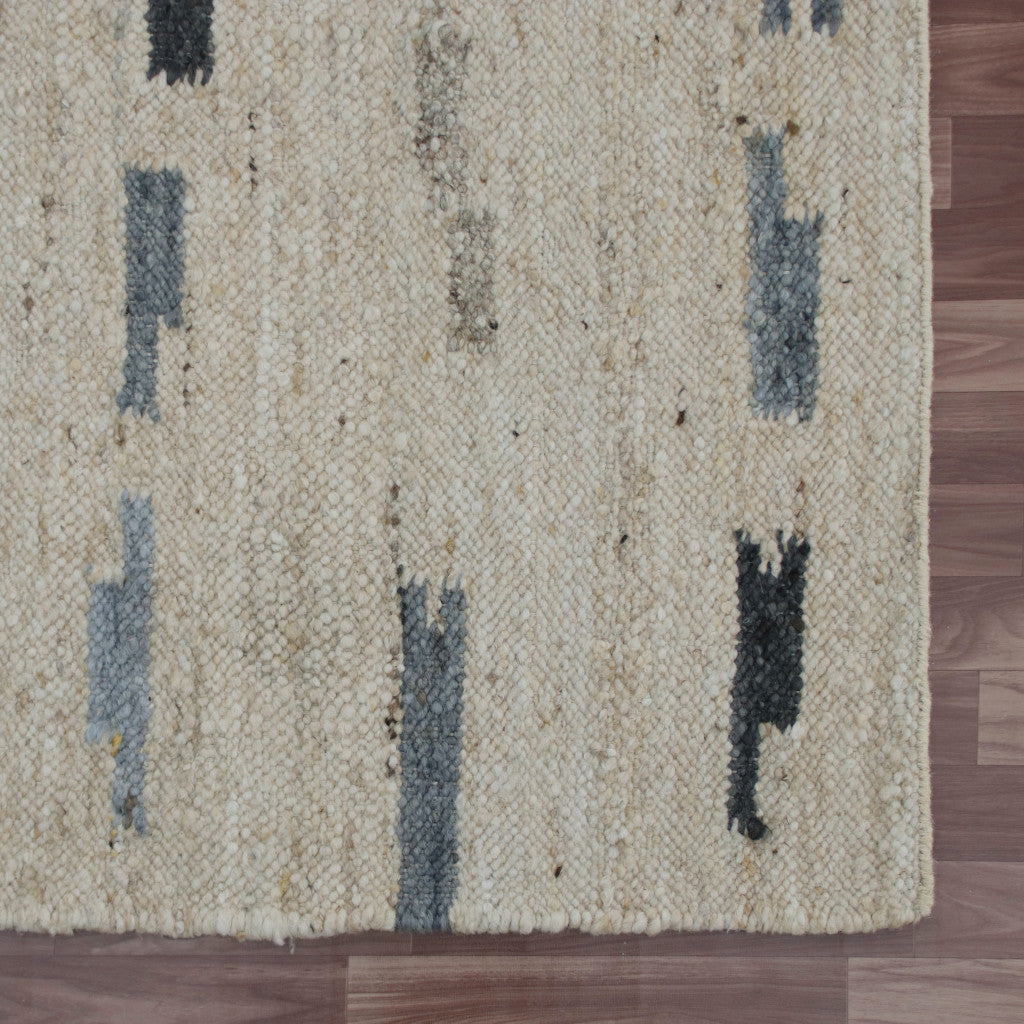 Blue and Gray Segment Lines Rug