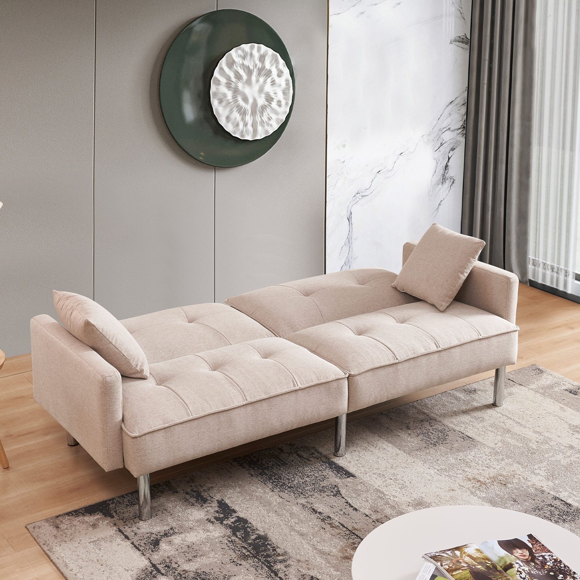 85" Mid-Century Sofa Bed