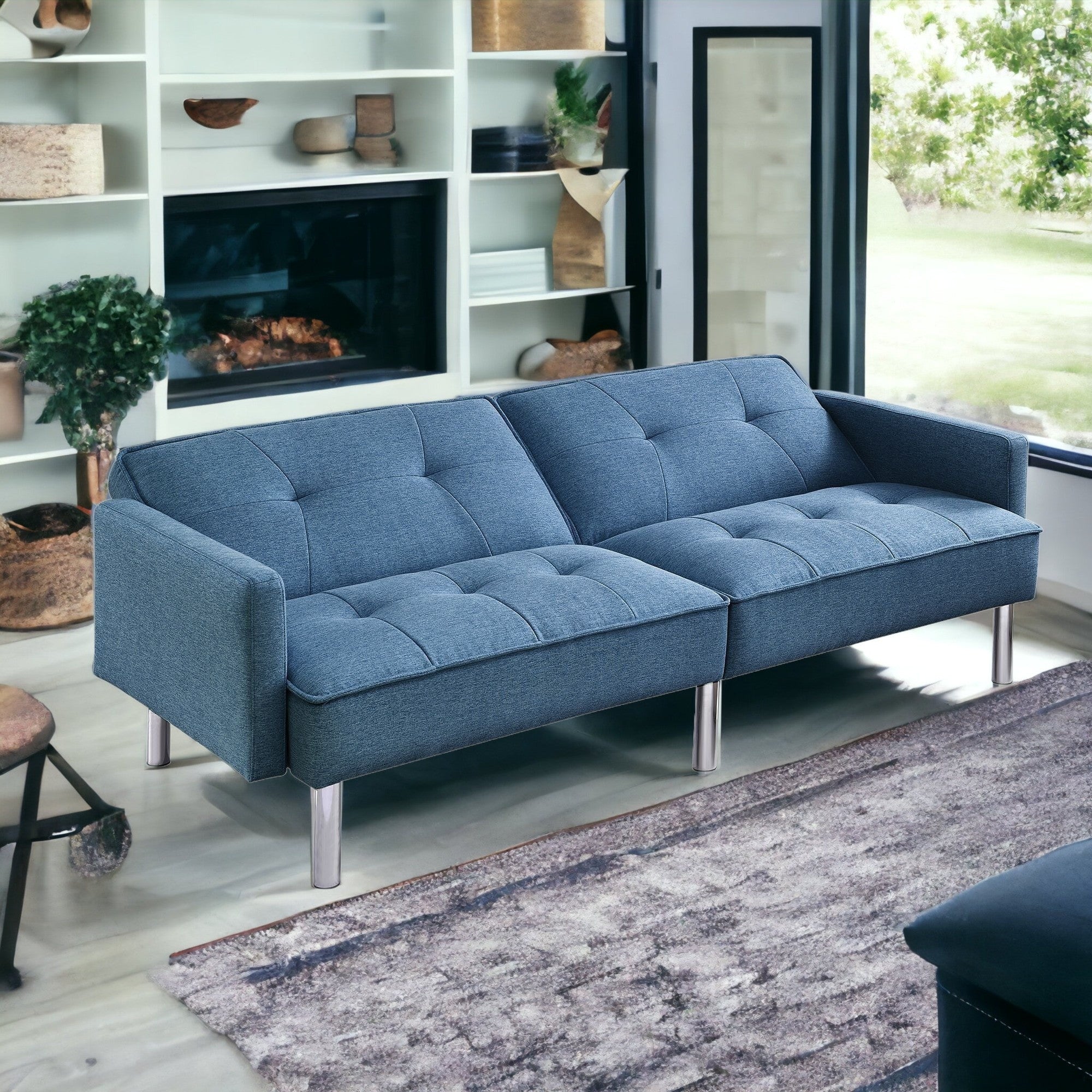 85" Mid-Century Sofa Bed