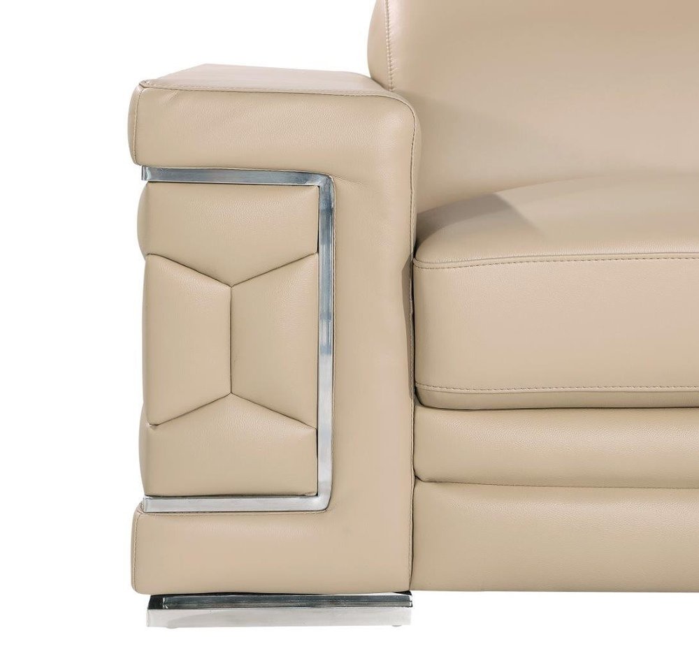 47" Geometric Leather Club Chair