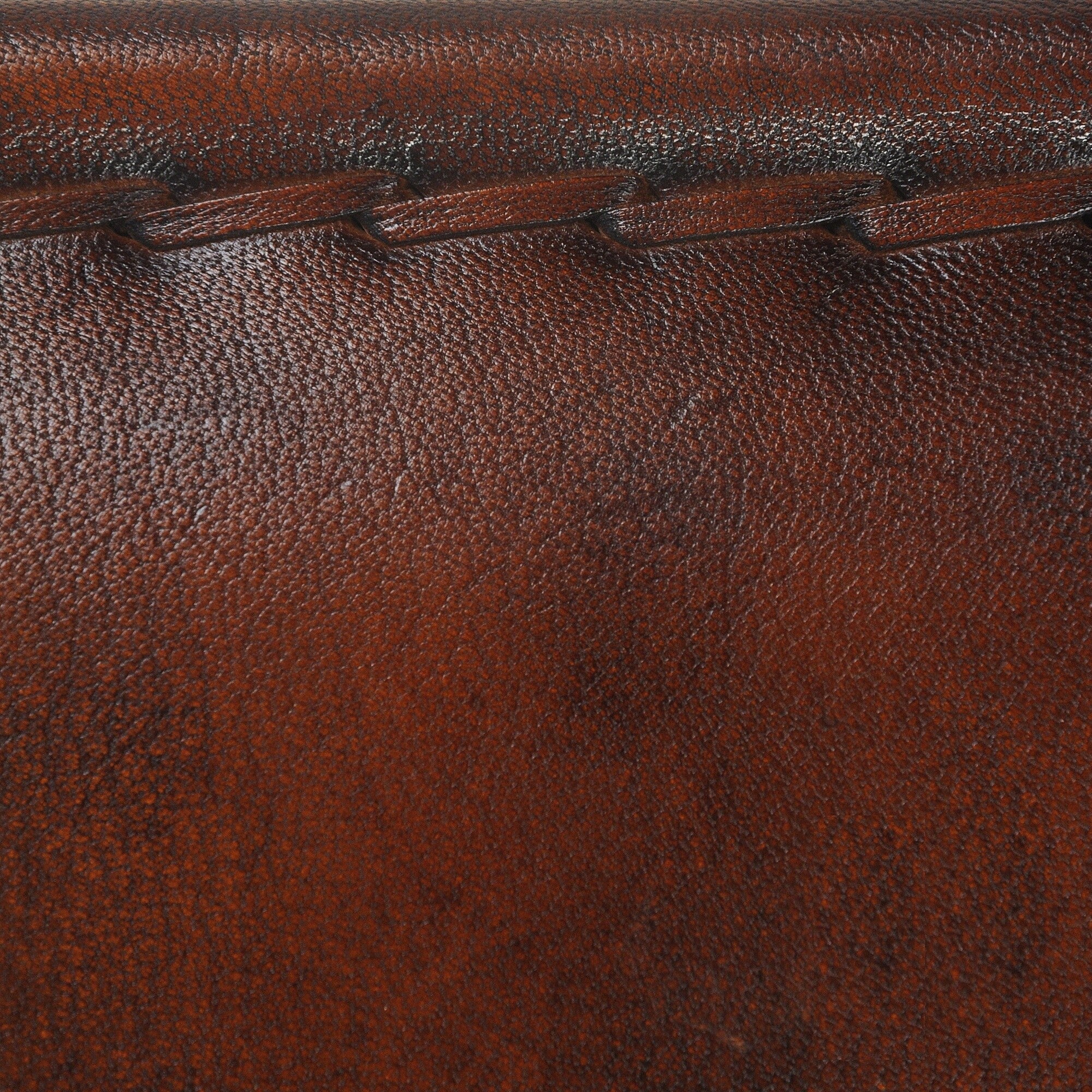 29" Brown and Black Leather Director's Chair