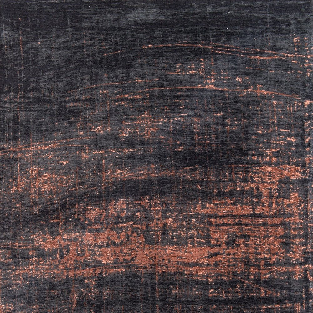 Black and Gold Abstract Area Rug
