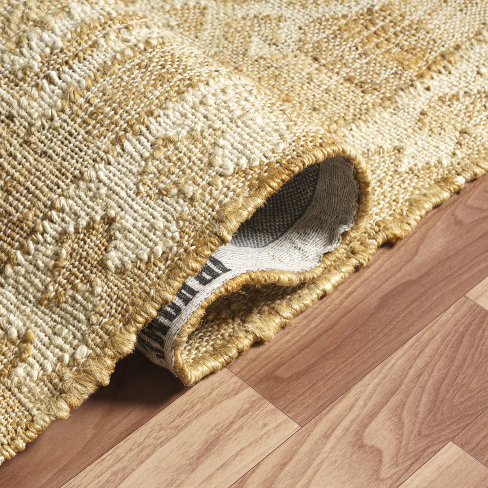 Brown and Beige Medallion Hand Woven Area Rug