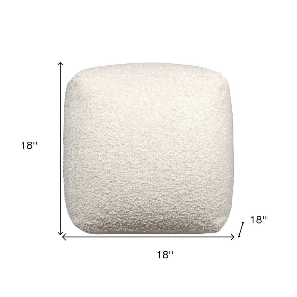 18" Outdoor Cube Pouf Ottoman