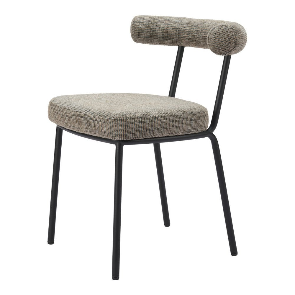 Set of Two 23" Green Open Back Barrel Dining Chair