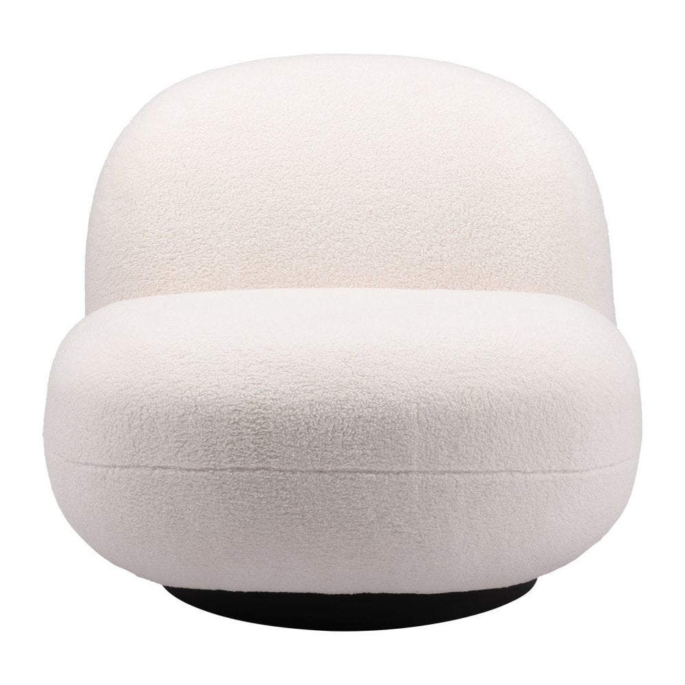 30" Faux Shearling Slipper Chair