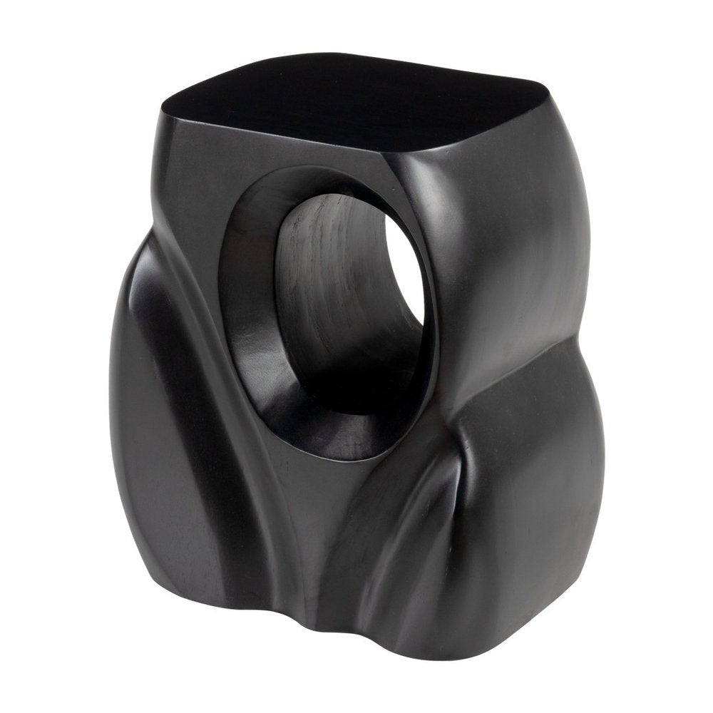 16" Black Free Form End Table