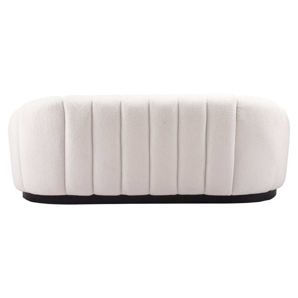 85" Channel Tufted Indented Sofa