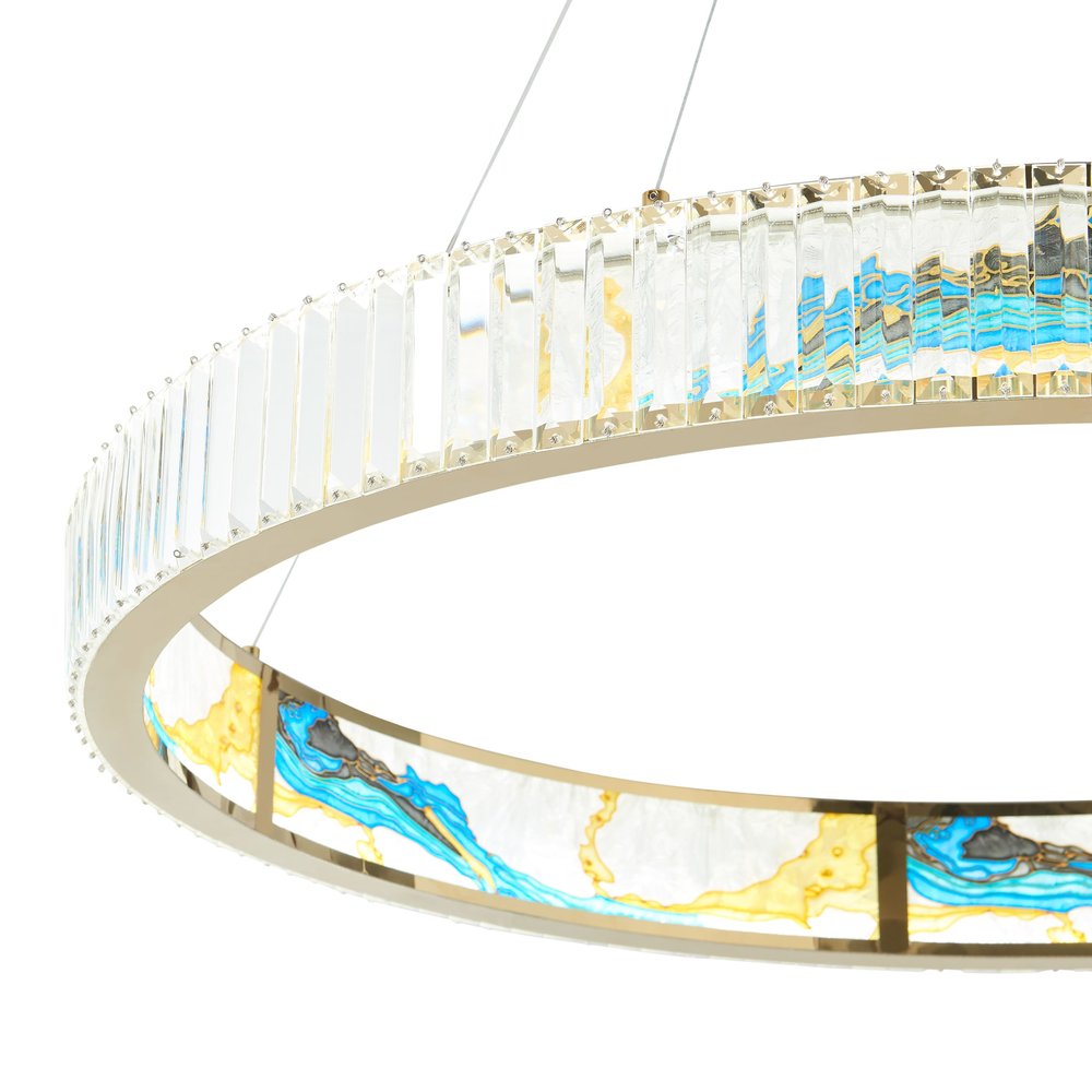 40" Crystal Rainbow Ring Chandelier