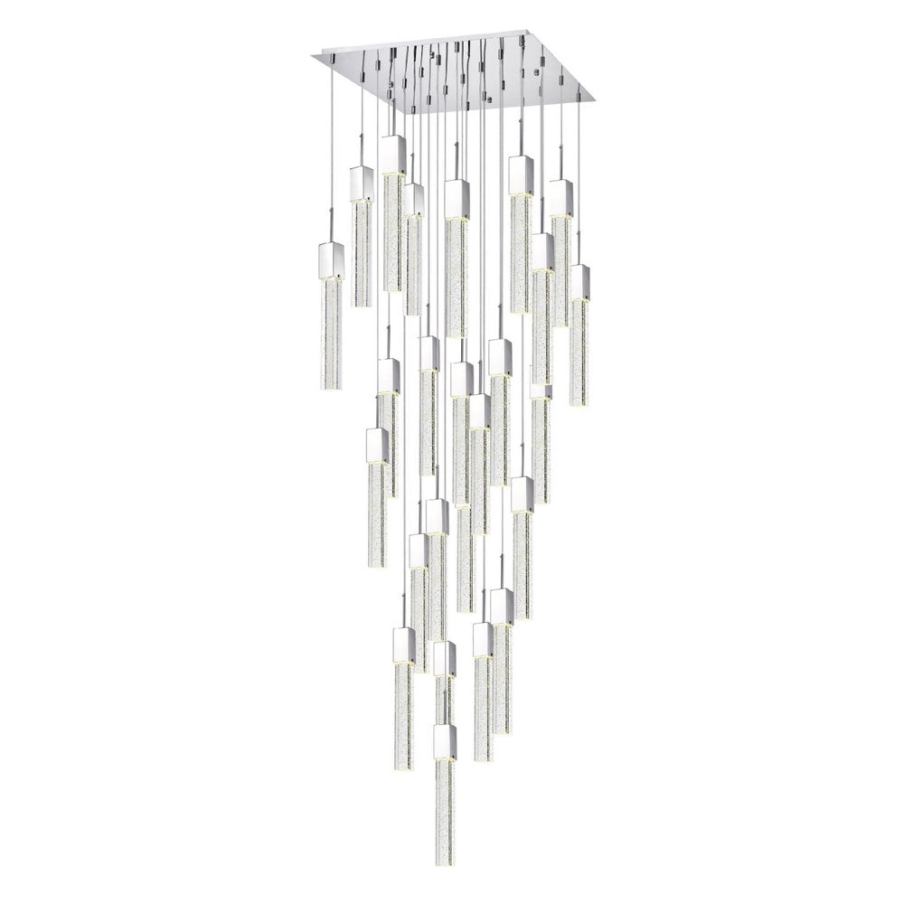 28" Silver 25-Light Drip Chandelier