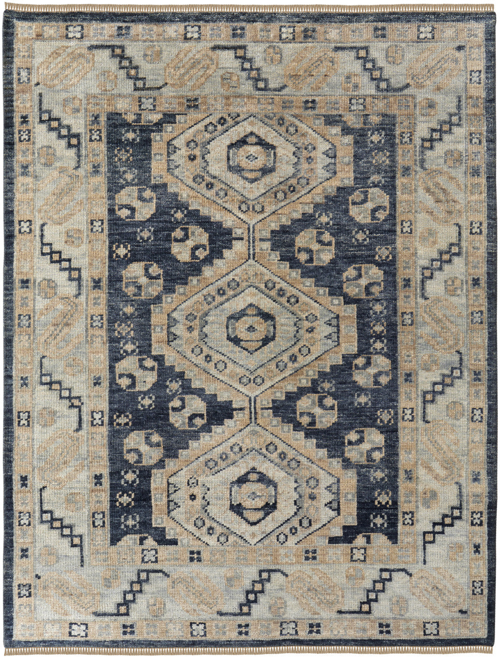 Geometric Oriental Medallion Area Rug