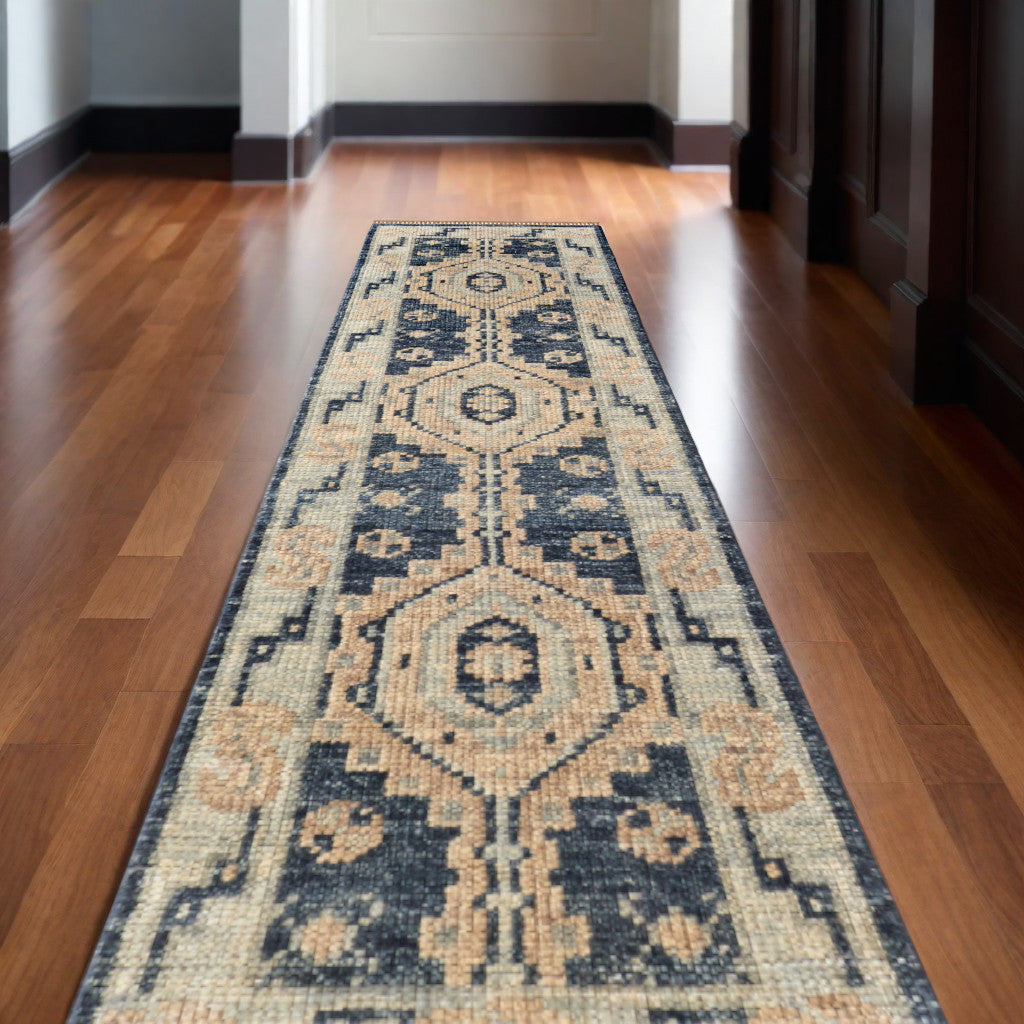 Geometric Oriental Medallion Area Rug