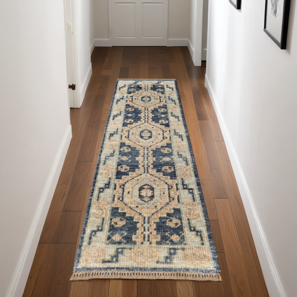 Geometric Oriental Medallion Area Rug