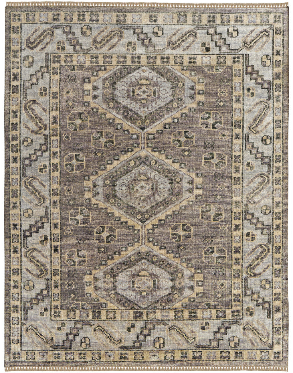 Geometric Oriental Medallion Area Rug