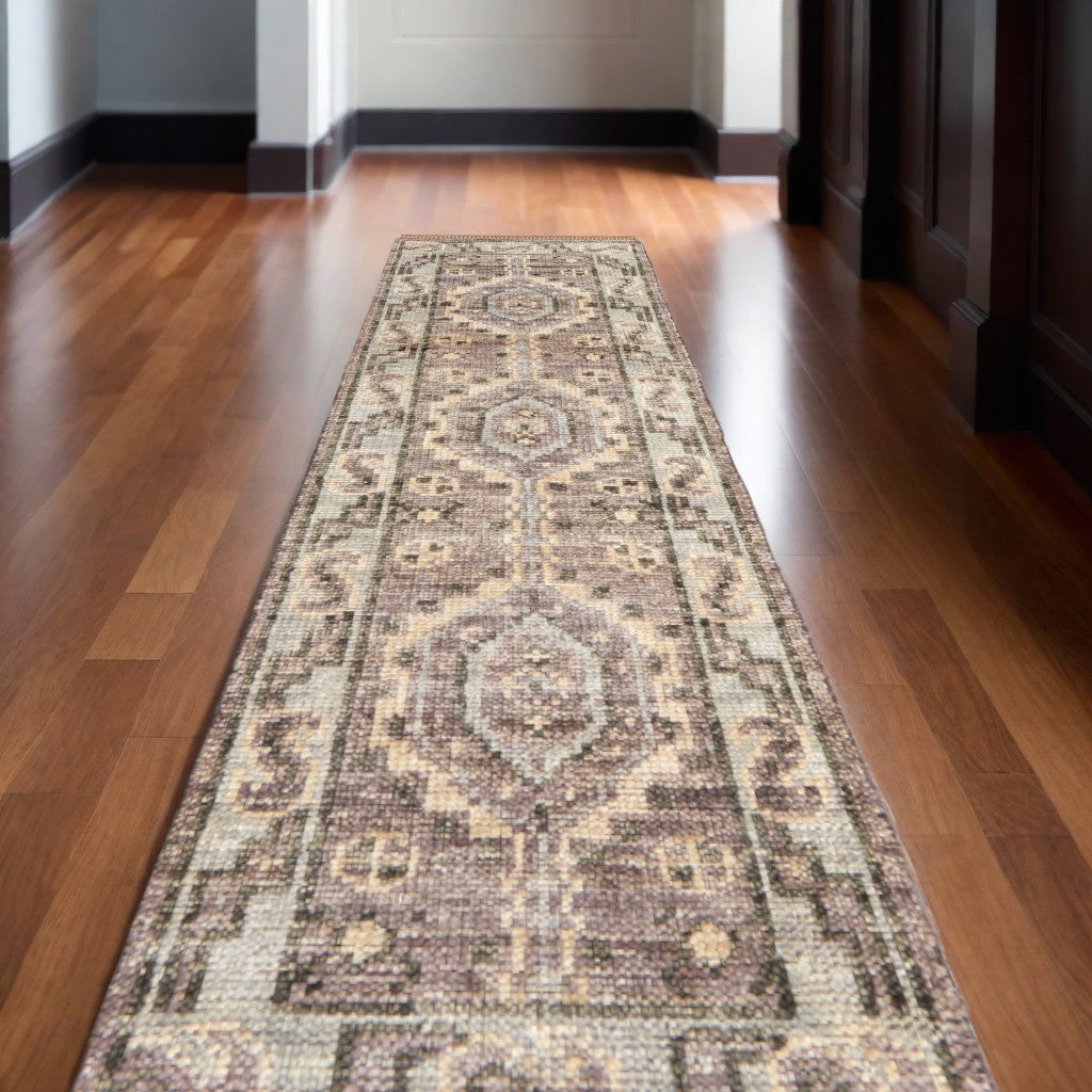 Geometric Oriental Medallion Area Rug