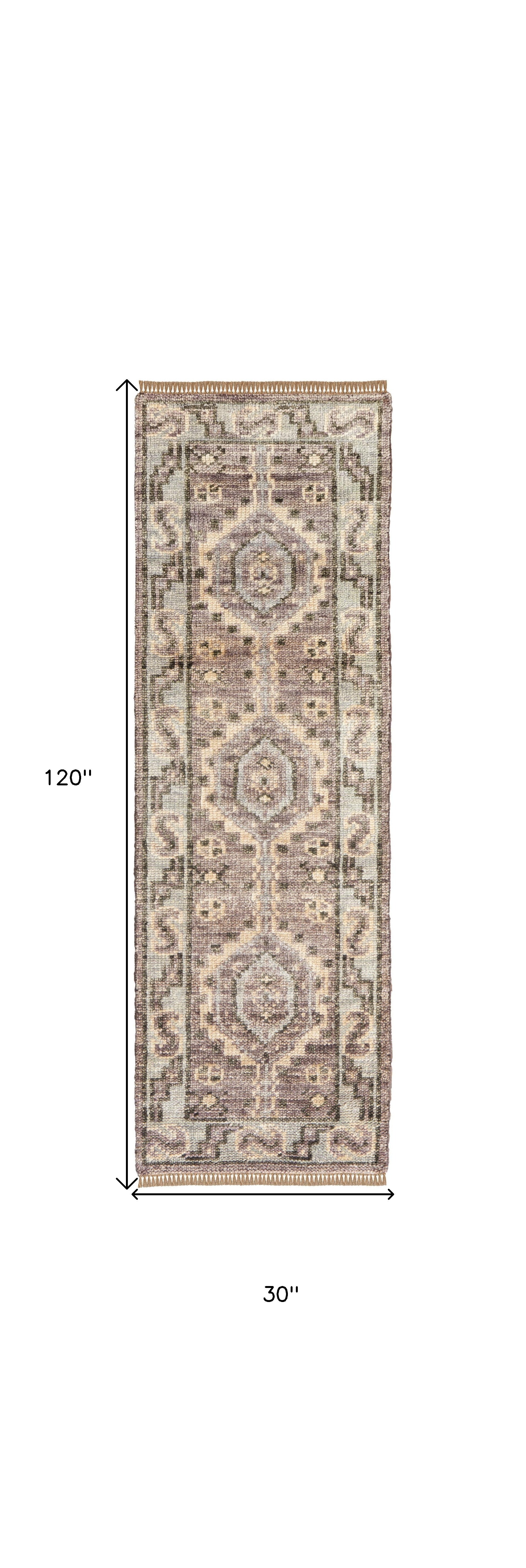 Geometric Oriental Medallion Area Rug