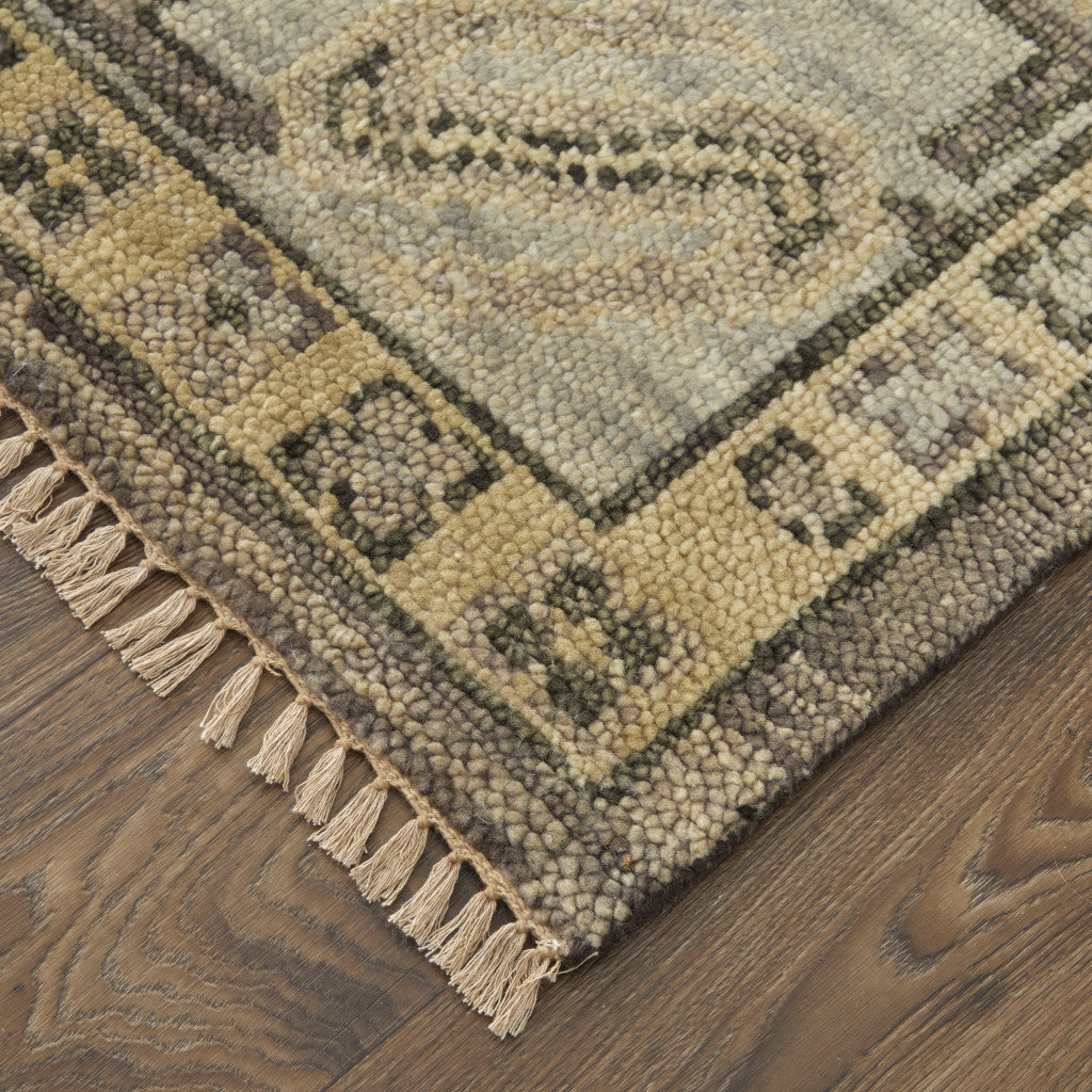 Geometric Oriental Medallion Area Rug