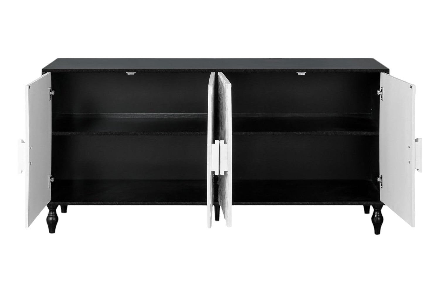 68" Wood Floral Sideboard
