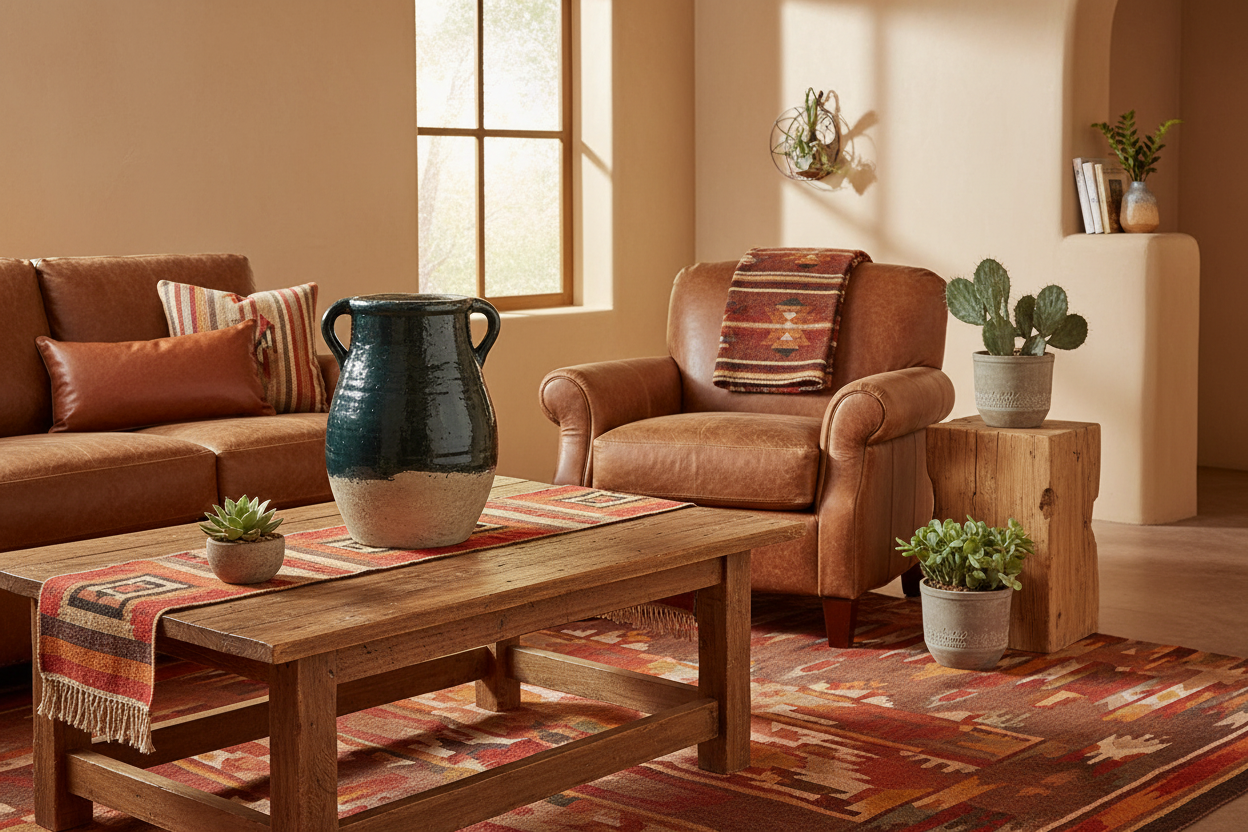 13" Dark Green Terracotta Amphora Jug Vase