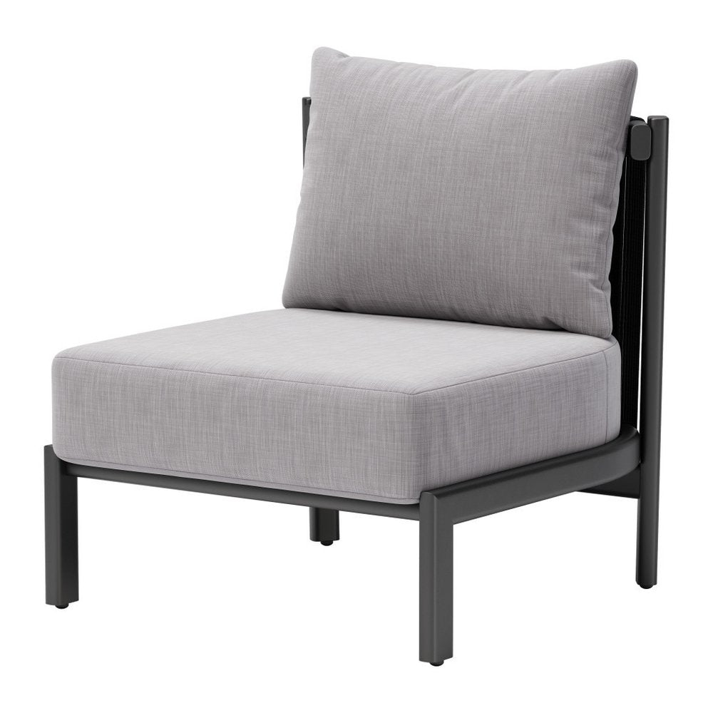28" Gray and Black Side Chair
