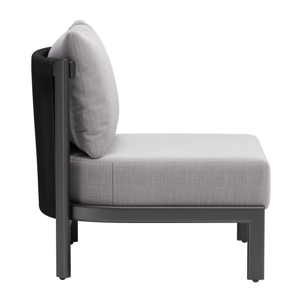 28" Gray and Black Side Chair
