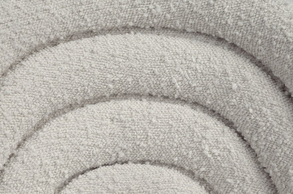 Set of Two 20" Beige and Gold Arched Deco Dining chair