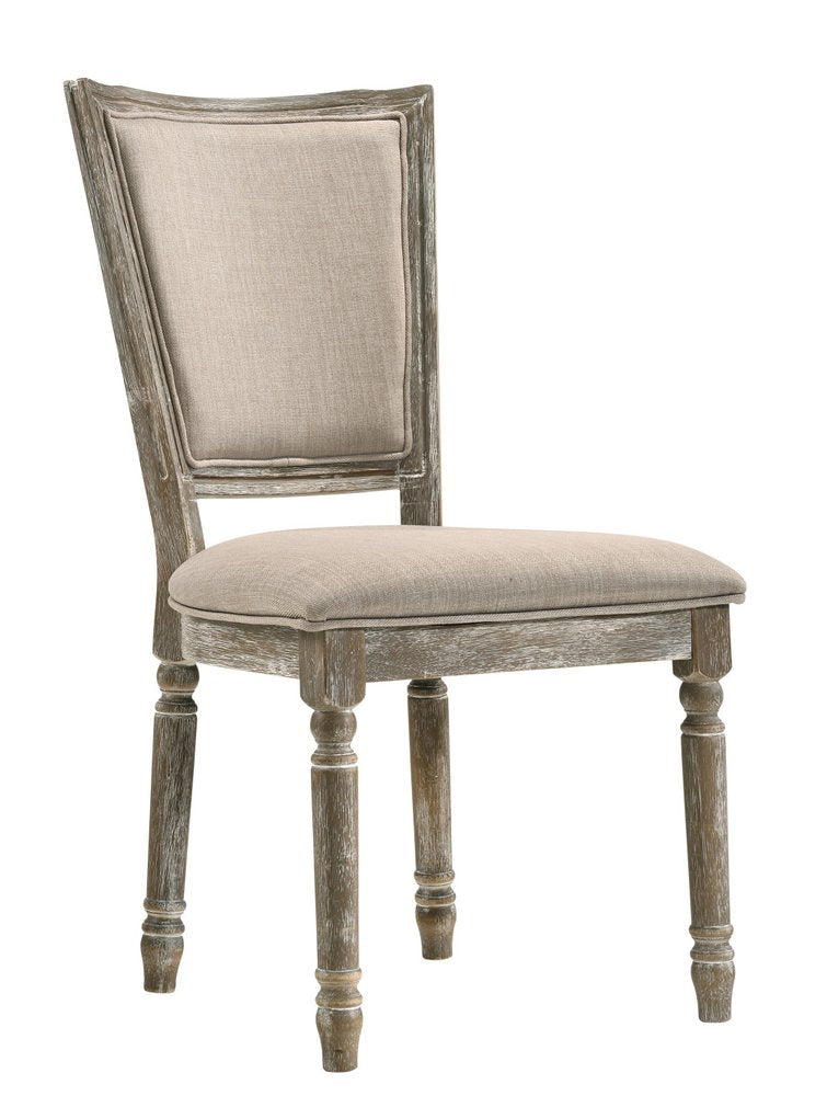 Set of Two 21" Gray Traditional Farmhouse Dining Chair