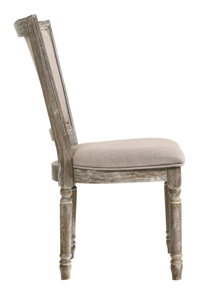 Set of Two 21" Gray Traditional Farmhouse Dining Chair