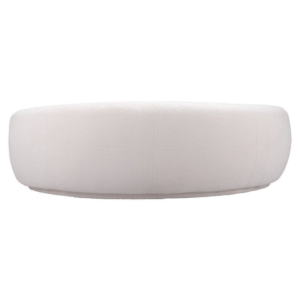 93" Cream Modern Tibet Curved Sofa