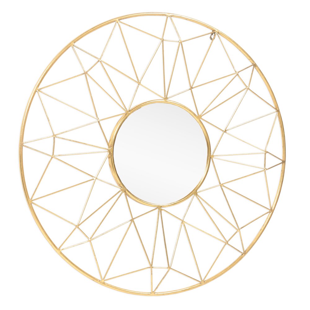 32" Gold Metal Dreamcatcher Mirror