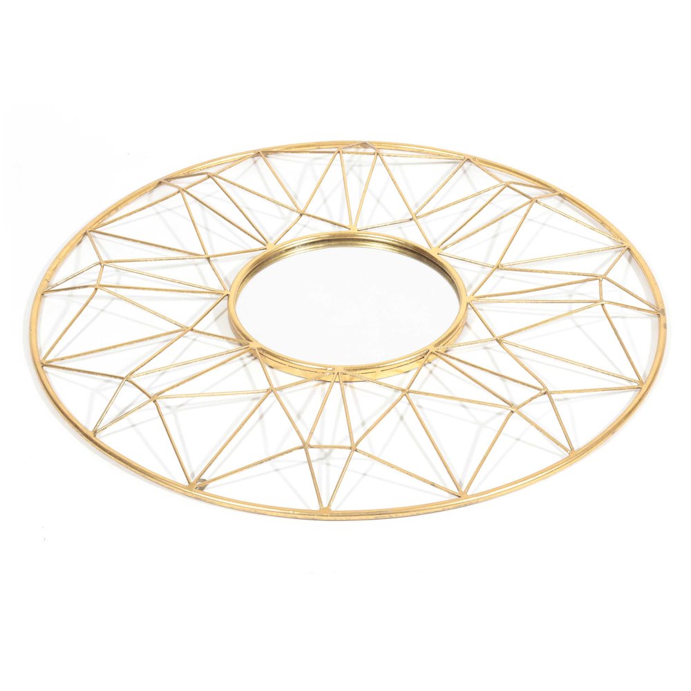 32" Gold Metal Dreamcatcher Mirror