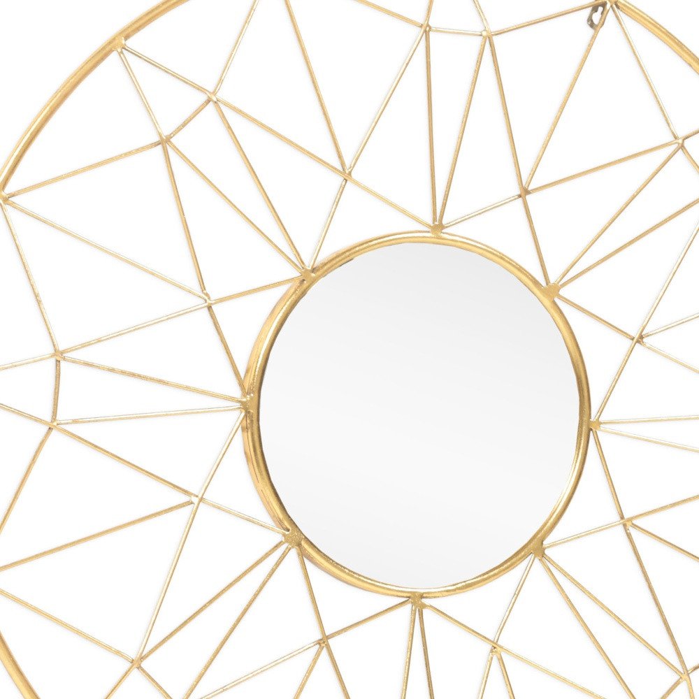 32" Gold Metal Dreamcatcher Mirror